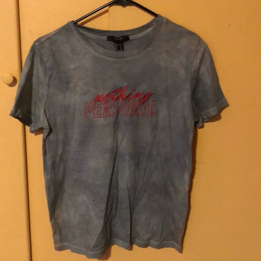 Forever 21 Grey tie dye tee